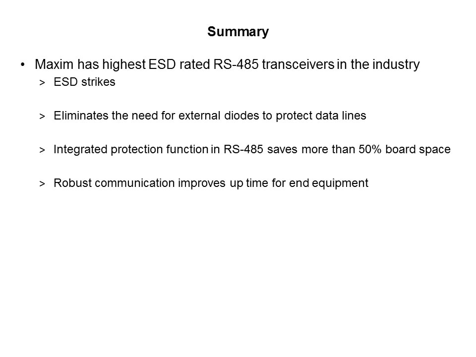 RS-485 Transceiver for Robust Communication Slide 9