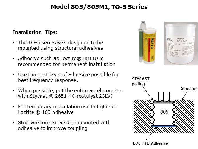 Model 805/805M1 Accelerometers Slide 5