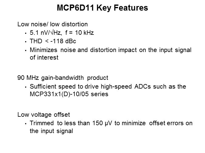 Image of Microchip's MCP6D11 Fully Differential Slide 5