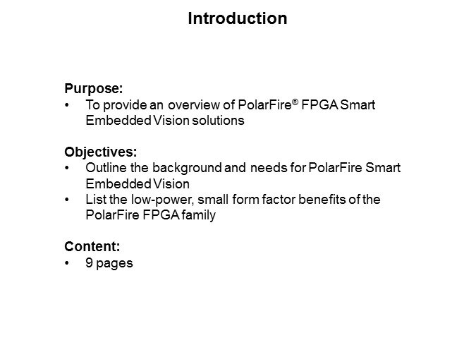 Microchip Smart Embedded Vision products Slide1