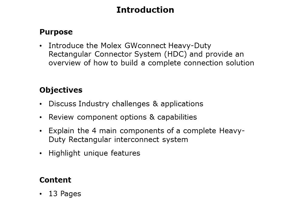 Heavy Duty Rectangular Connectors Slide 1