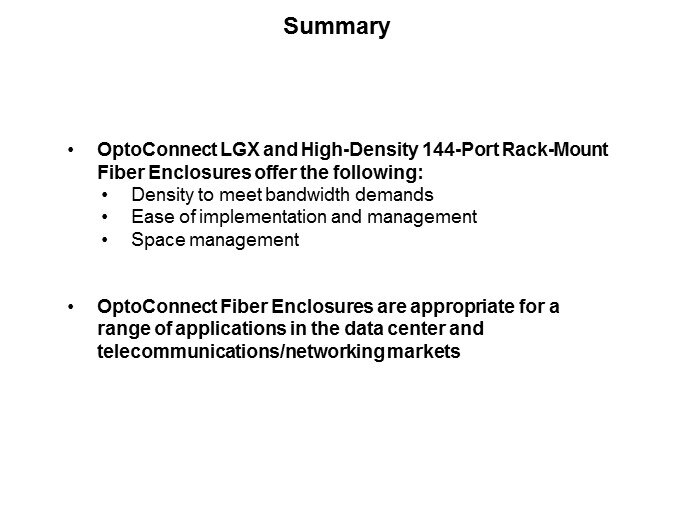 Molex OptoConnect Rack-Mount Fiber Enclosures - Slide7