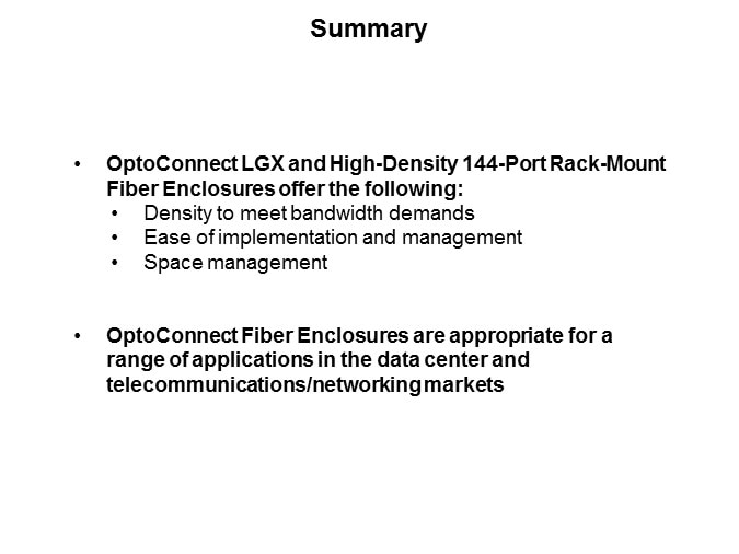 Molex OptoConnect Rack-Mount Fiber Enclosures - Slide7