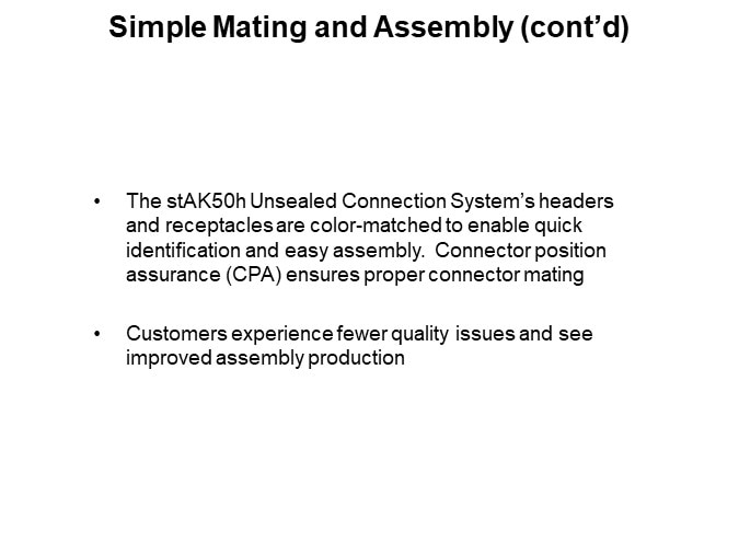 Simple Mating and Assembly (cont’d)