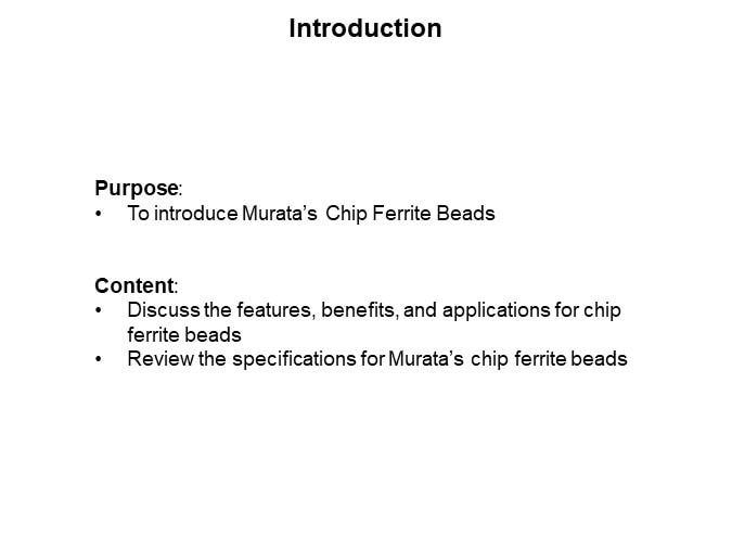 Image of Murata Chip Ferrite Beads - Introduction