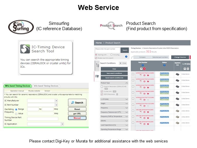 Murata Crystal Unit XRCB Series - Web Service