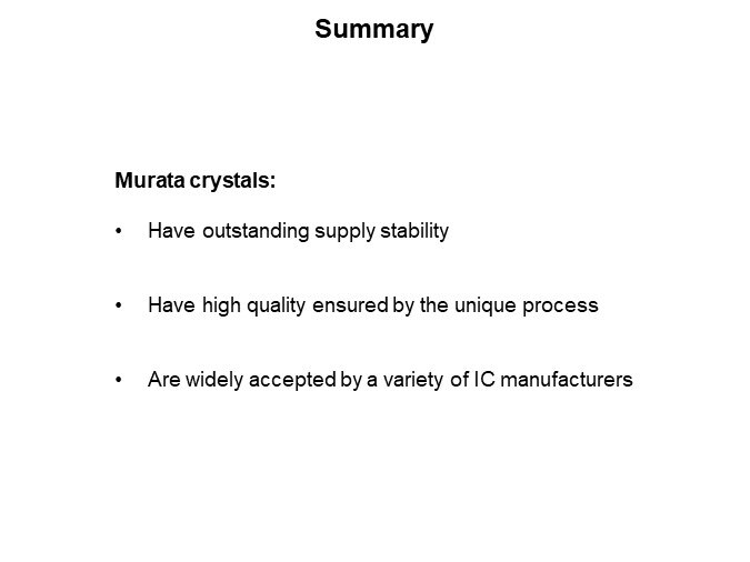 Murata Crystal Unit XRCB Series - Summary