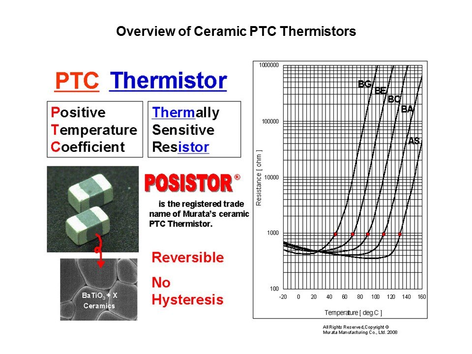 PTC Overcurrent POSISTOR Slide 2
