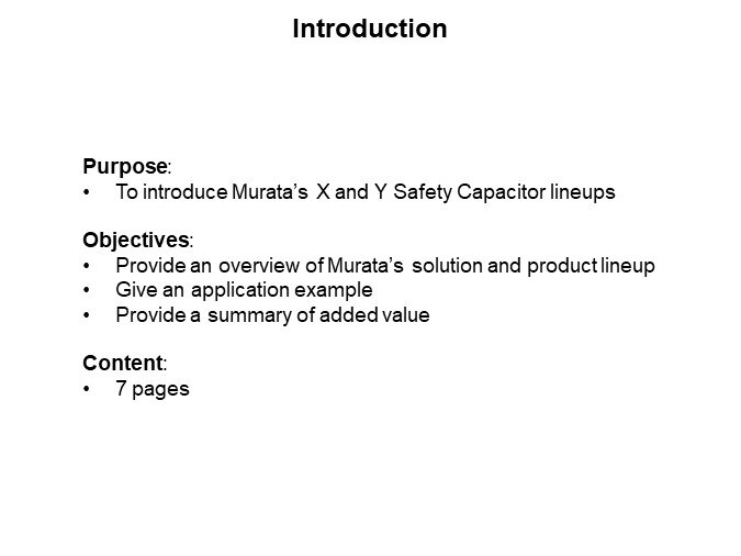 Image of Murata X and Y Safety Capacitors - Introduction
