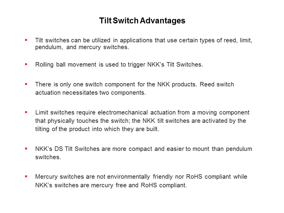 Tilt Switches Slide 2