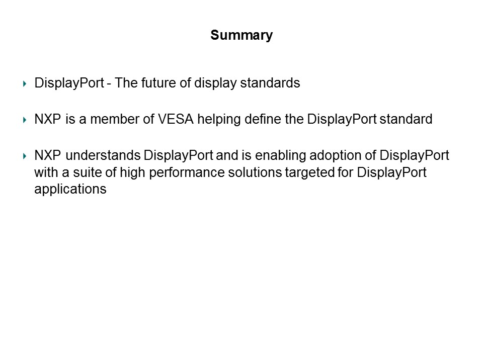 DisplayPort Overview Slide 23