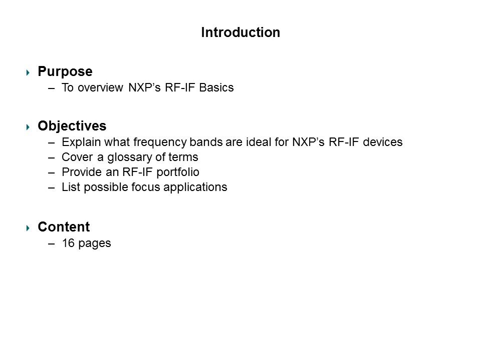RF-IF Basics Slide 1