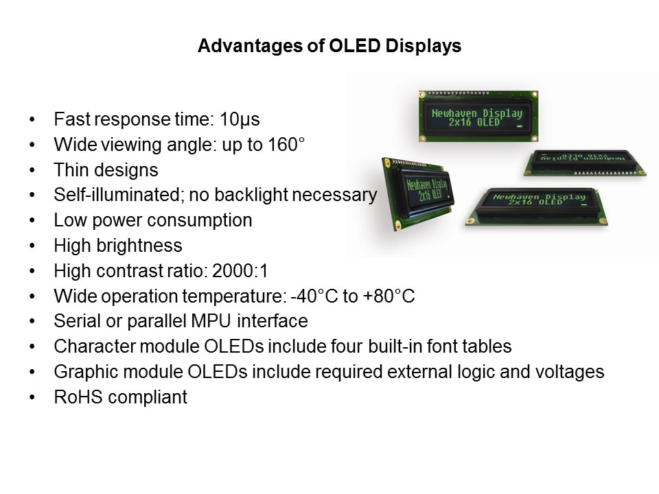 Character and Graphic OLED Displays Slide 8