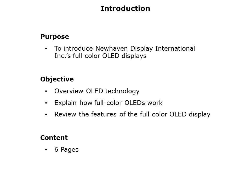 Full Color OLED Display Slide 1