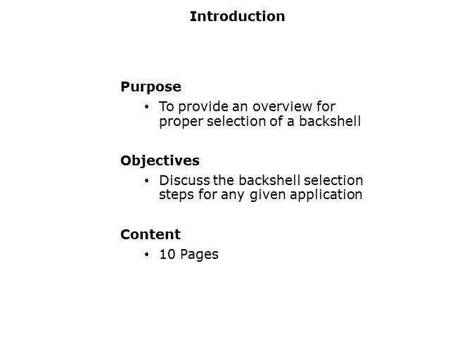 Backshell Selection Guide Slide 1