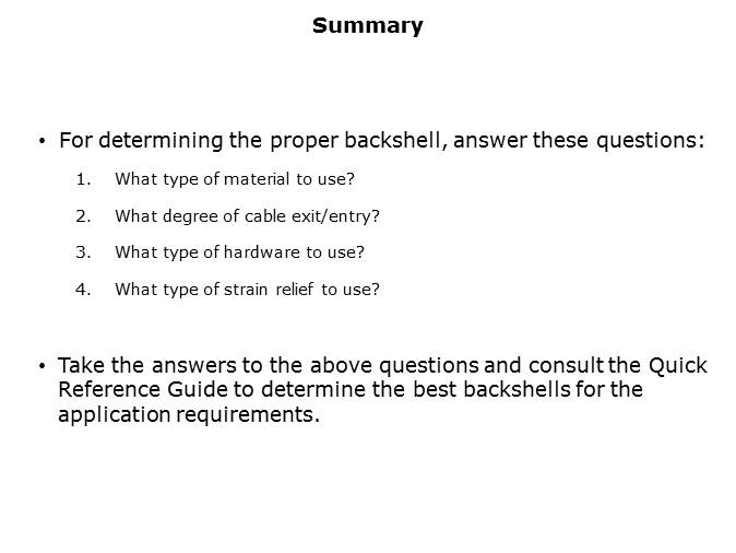 Backshell Selection Guide Slide 10