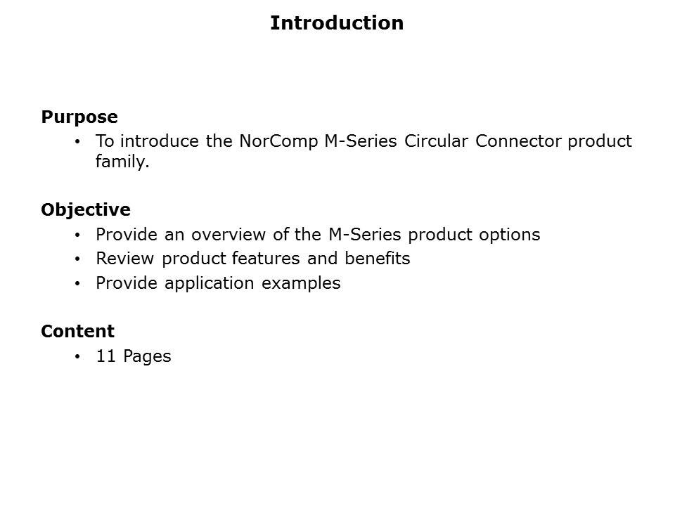 M-Series Circular Connector Slide 1