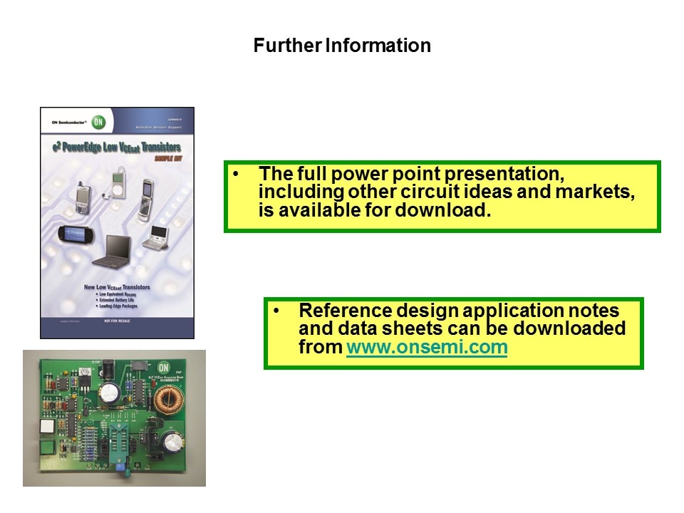 Low Vce sat BJT Power Savings Slide 28