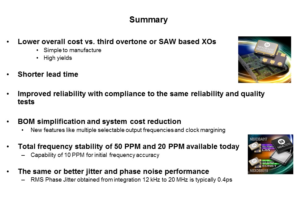 XO Replacement Overview Slide 17