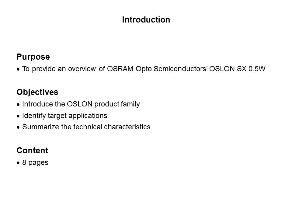 OSLON SX Slide 1