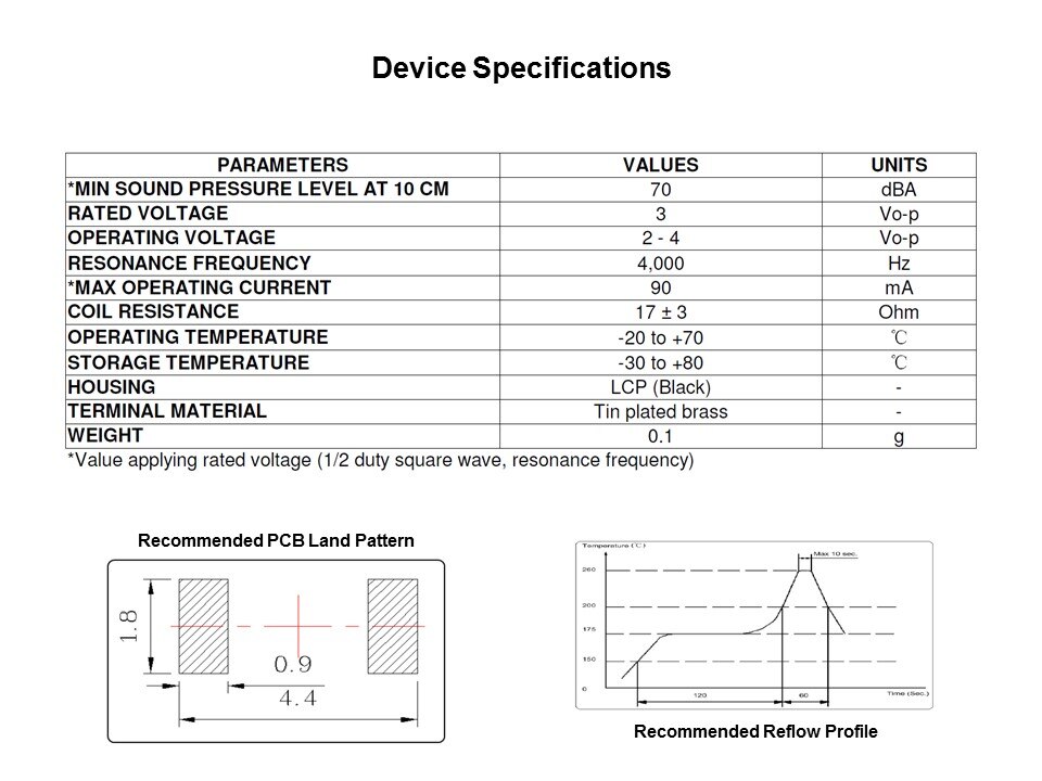 SMT-0440 Series Surface Mount Transducers Slide 6