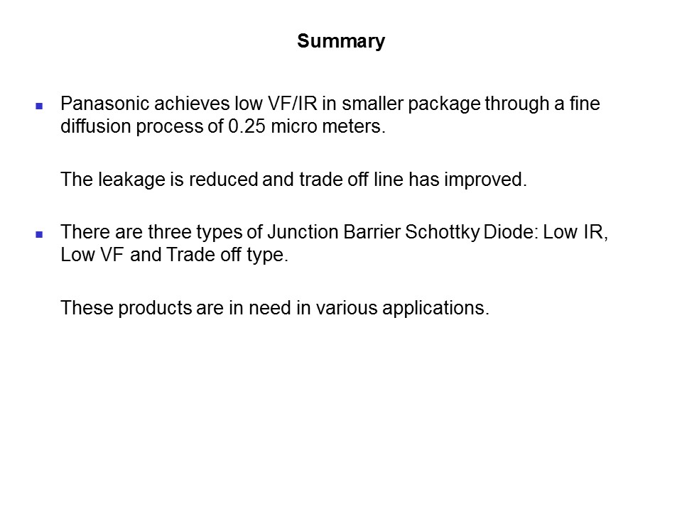 Junction Barrier Schottky Overview Slide 11
