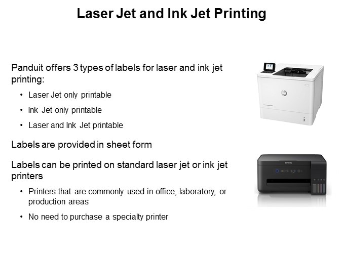 Laser Jet and Ink Jet Printing