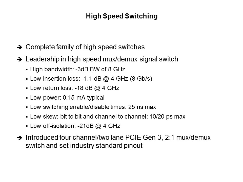 hi speed switch