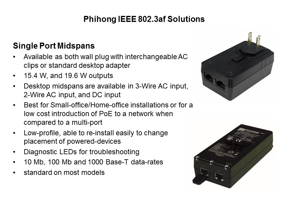 IEEE 802.3af Standard for Power-over-Ethernet Slide 4