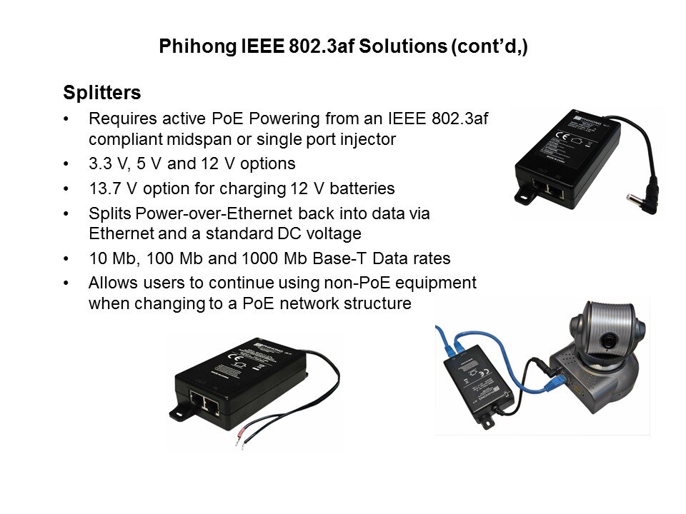 IEEE 802.3af Standard for Power-over-Ethernet Slide 6