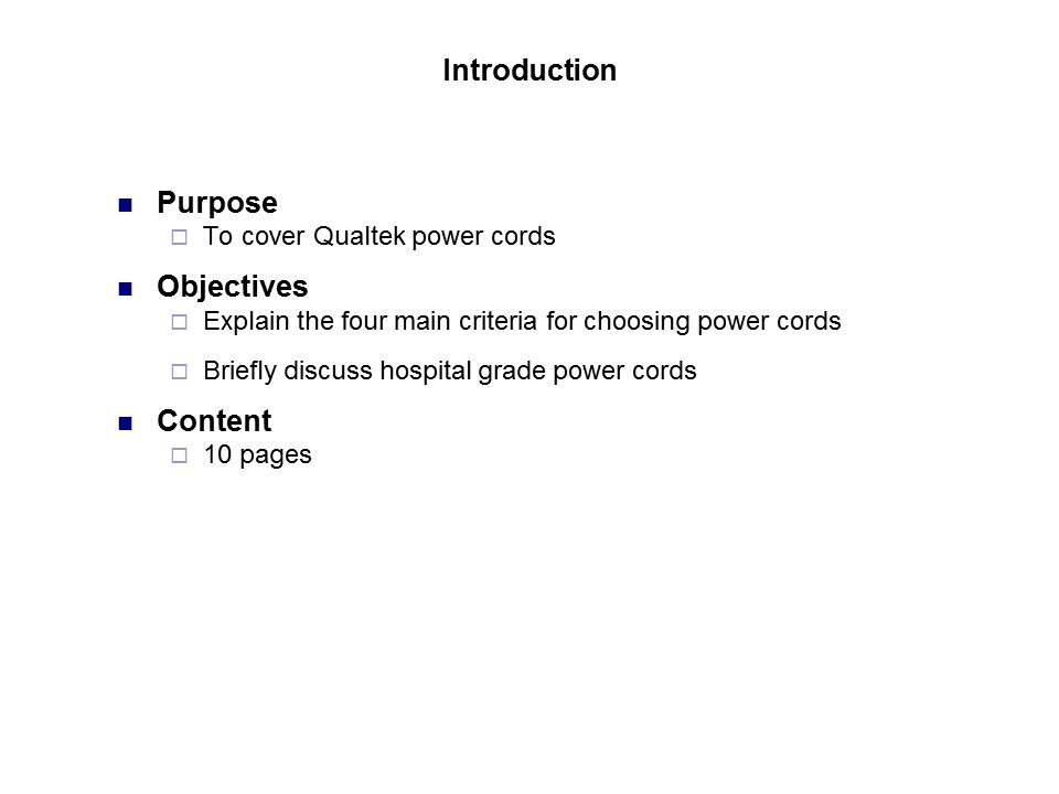 Power Cords Slide 1
