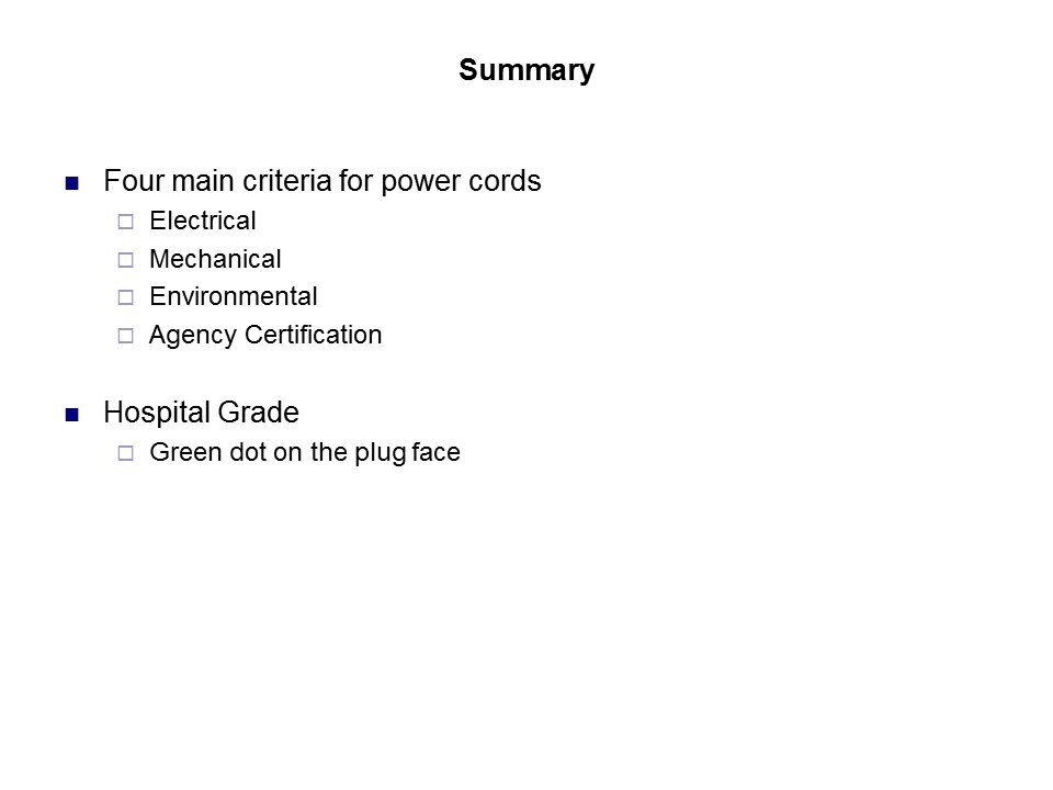 Power Cords Slide 10