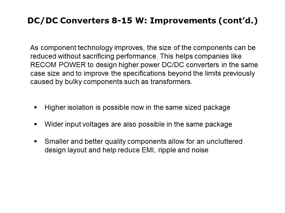 8-15 Watts DC/DC Converters Slide 5