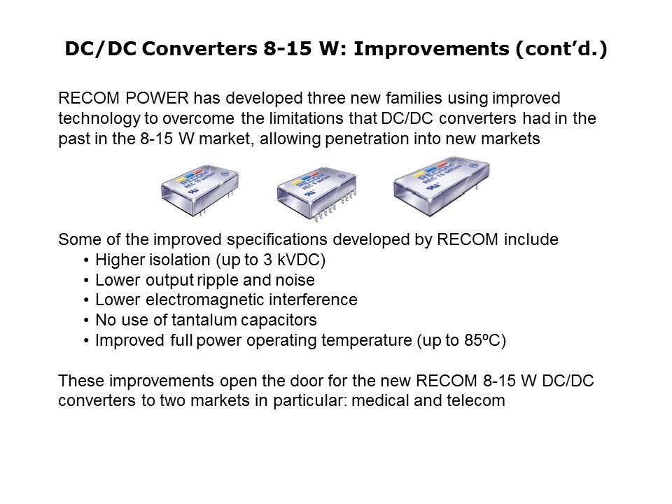 8-15 Watts DC/DC Converters Slide 6