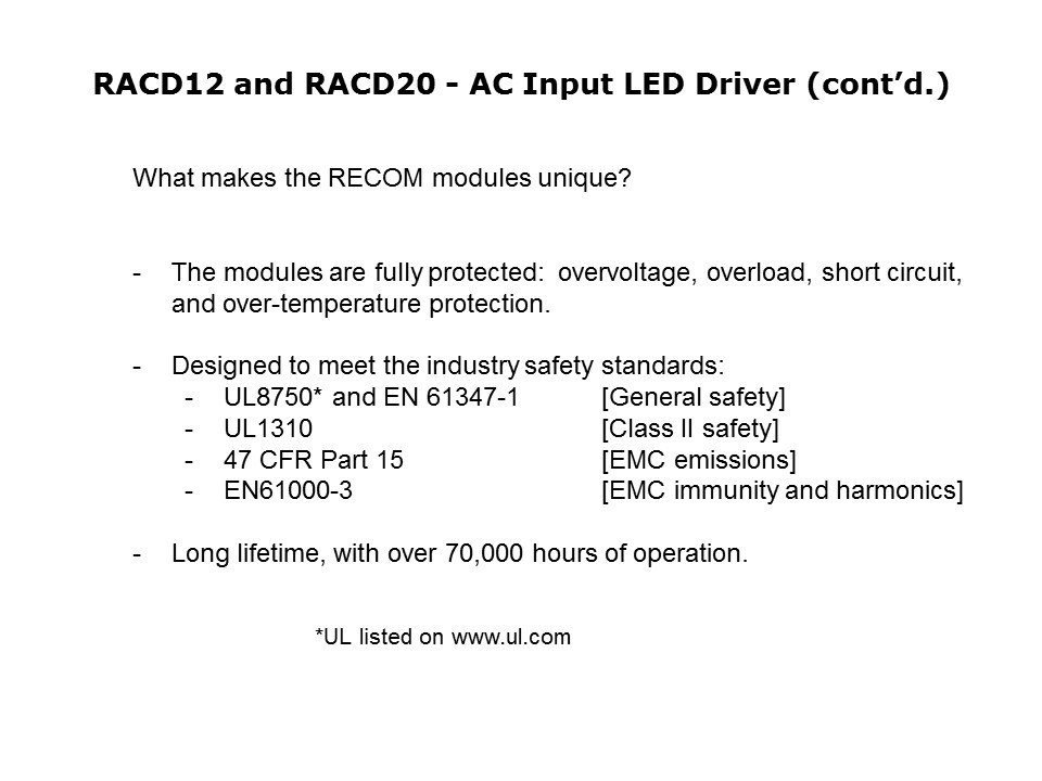 AC Input LED Driver Slide 10