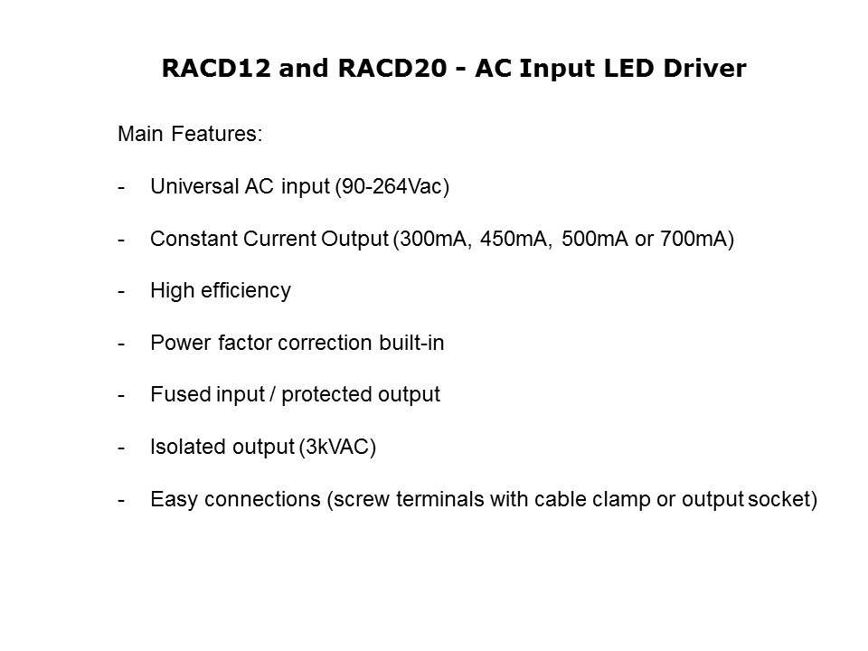 AC Input LED Driver Slide 7