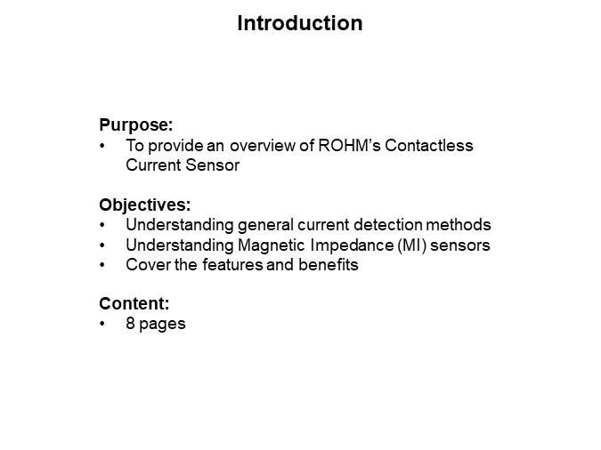 Image of ROHM Semiconductor Contactless Current Sensor - Slide1