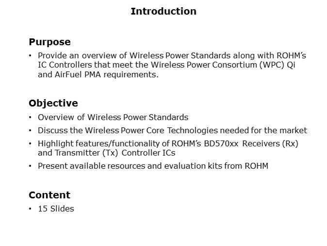Wireless Power Standards Slide 1