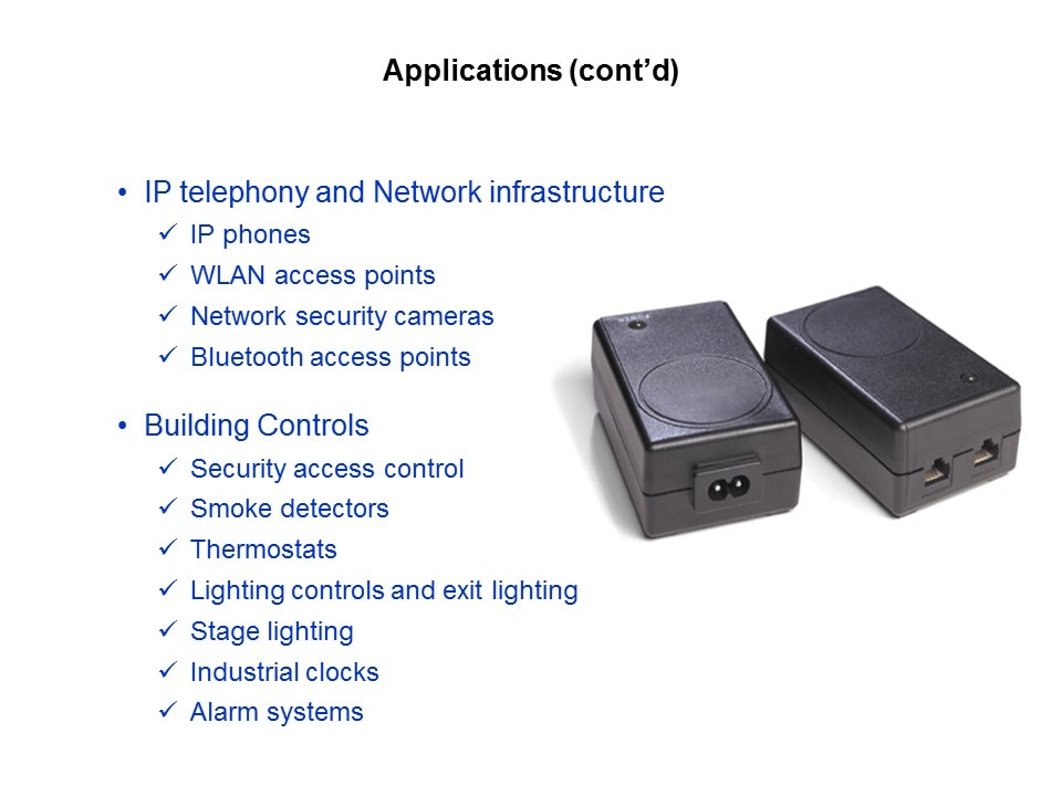 Power over Ethernet Slide 20