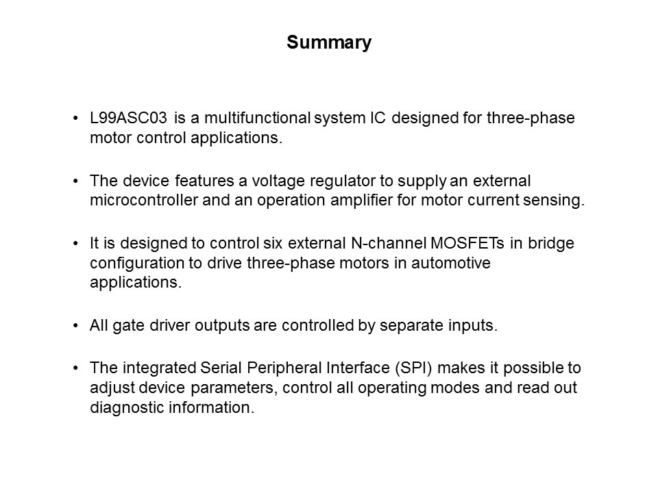 L99ASC03 Fully-Integrated Motor Driver IC for Three-Phase Brushless Motors Slide 29