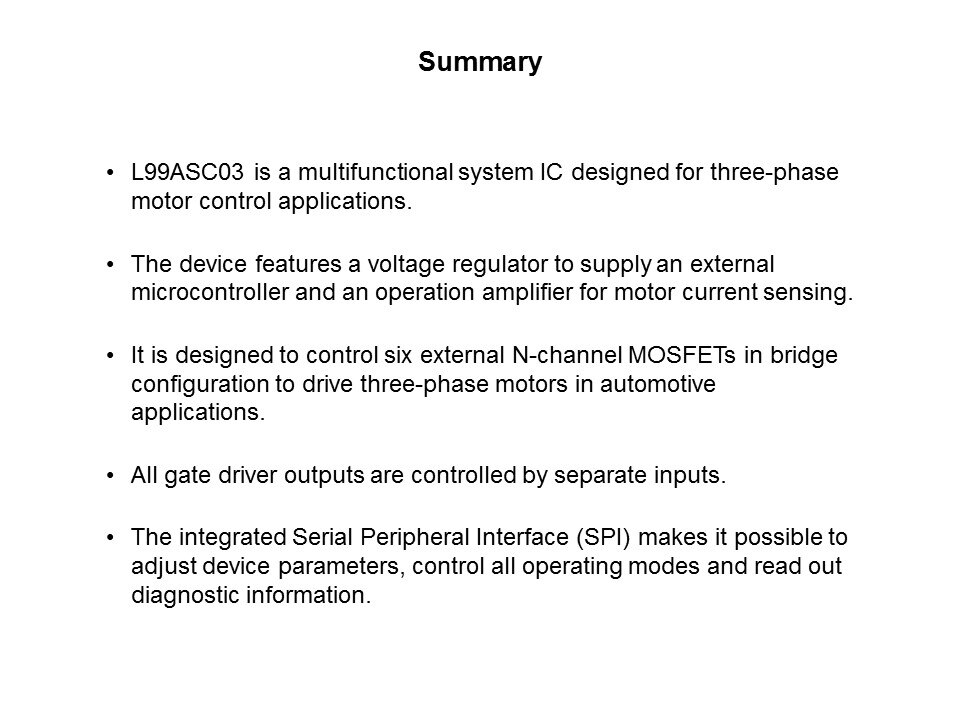 L99ASC03 Fully-Integrated Motor Driver IC for Three-Phase Brushless Motors Slide 29