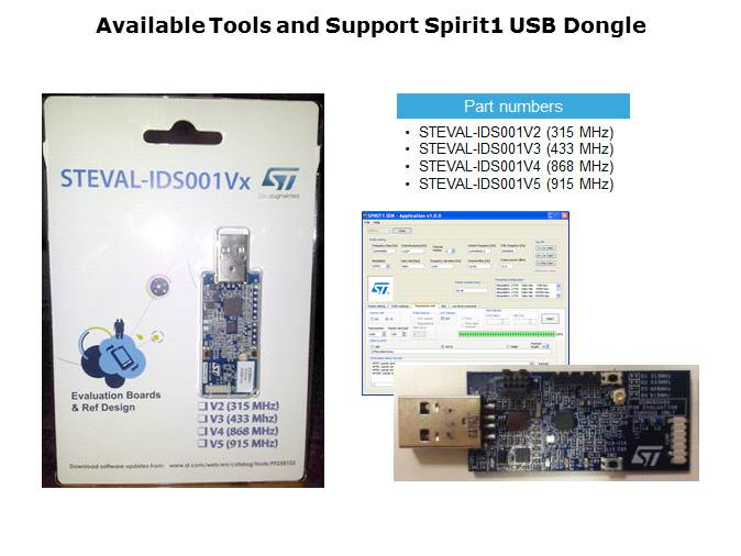 SPIRIT1 RF Transceiver Overview Slide 18