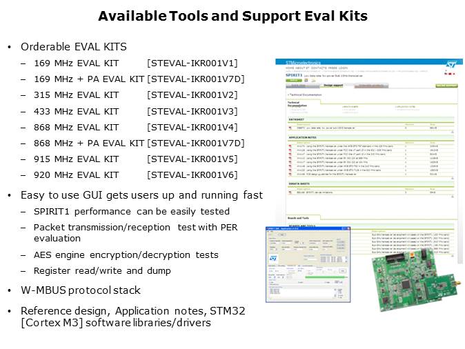 SPIRIT1 RF Transceiver Overview Slide 19