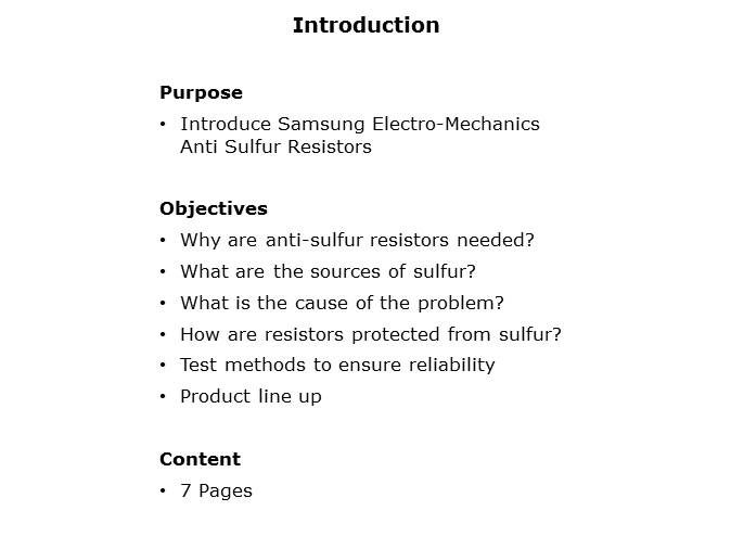 Anti-Sulfur Resistors Slide 1