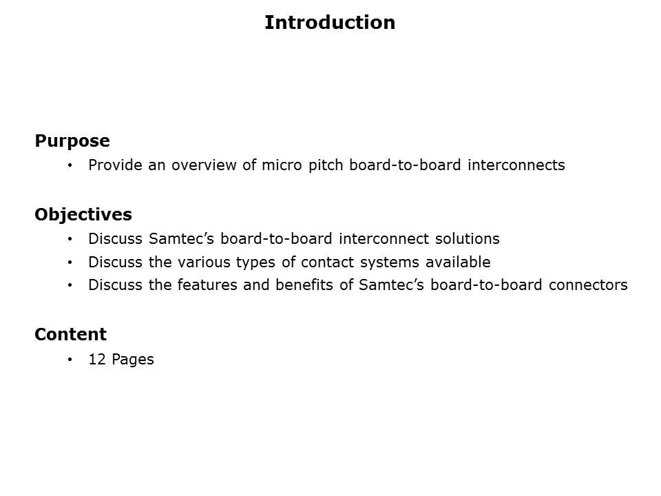 Board-to-Board Connectors Slide 1