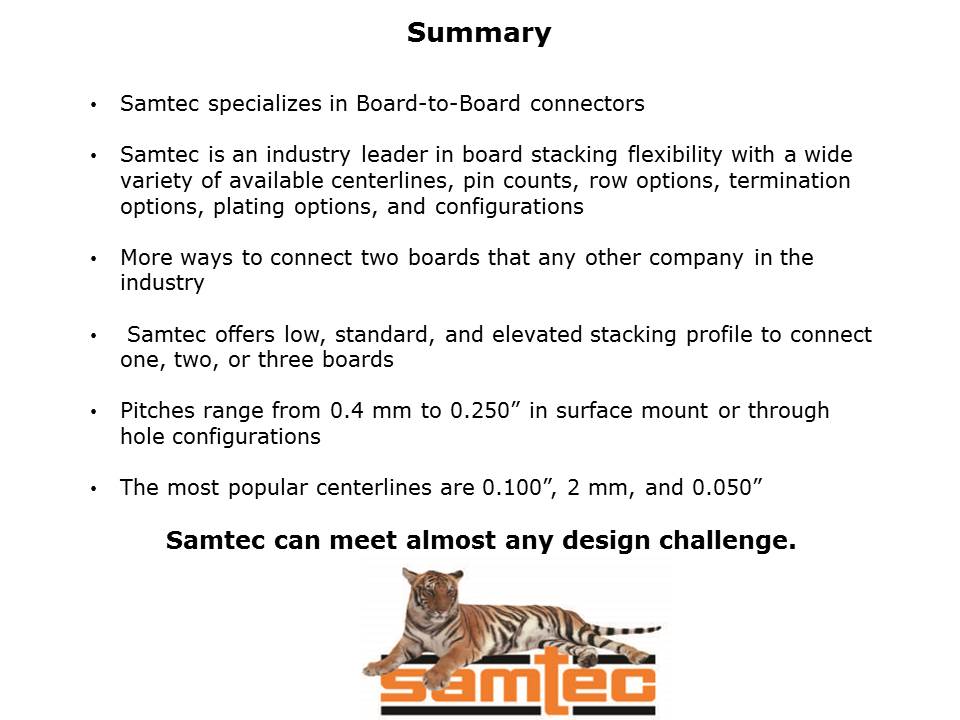 Board-to-Board Connectors Slide 12