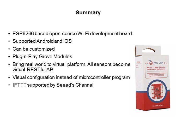 Seeed Studio's Wio Link Slide 10