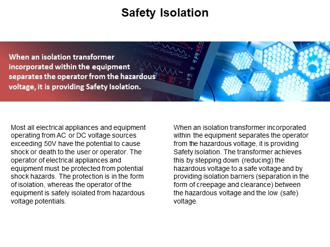 Image of Signal Transformers Medical Safety Transformers for Power Isolation - Regulatory Continued