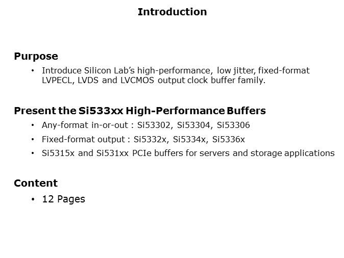 Clock Buffers Slide 1