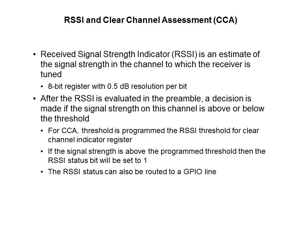 Si100x/1x ISM Transceiver Family Slide 22